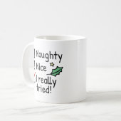 Mug Naughty Nice J'Ai Vraiment Essayé (Devant gauche)