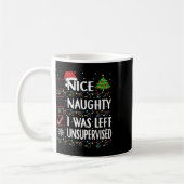 Mug Naughty Nice List A Été Laissé Sans Surveillance H (Gauche)