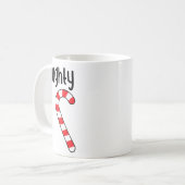 Mug Naughty Nice Matching Couples Pajamas de Noël (Devant gauche)