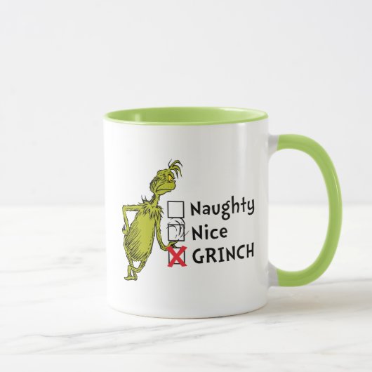 Mug Naughty, Nice ou Grinch (Droite)