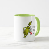 Mug Naughty, Nice ou Grinch (Devant droit)