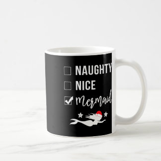 Mug Naughty Nice Sirène Funny Sirène Noël