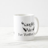 Mug Naughty & Nice Writer (Devant droit)