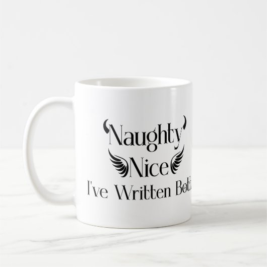 Mug Naughty & Nice Writer (Gauche)