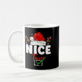 Mug Naughty Or Nice Team Matching Christmas Pajama Men (Gauche)