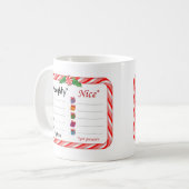 Mug Naughty ou Nice (Devant gauche)