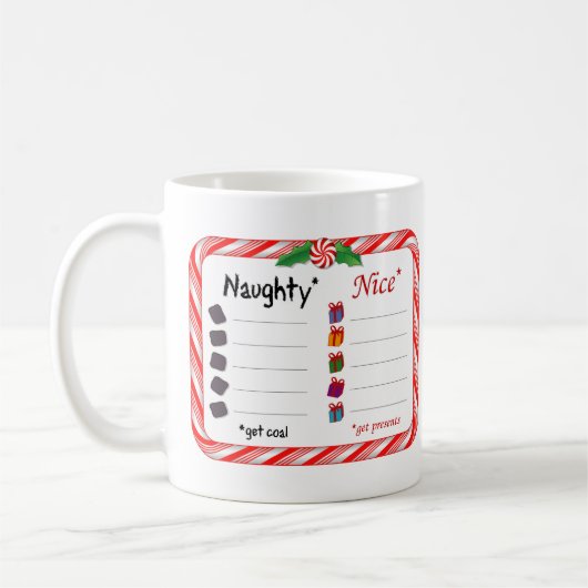 Mug Naughty ou Nice (Gauche)