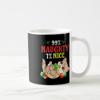 Mug Naughty Ou Nice Chat De Noël Drôle Humour 1