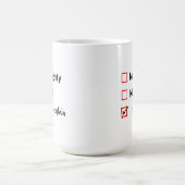 Mug Naughty ou Nice - Je peux expliquer (Centre)
