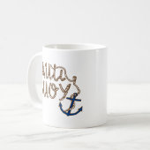 Mug Nauti Buoy Nautical Boat avec ancre (Devant gauche)