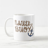 Mug Nauti Buoy Nautical Boat avec ancre (Gauche)