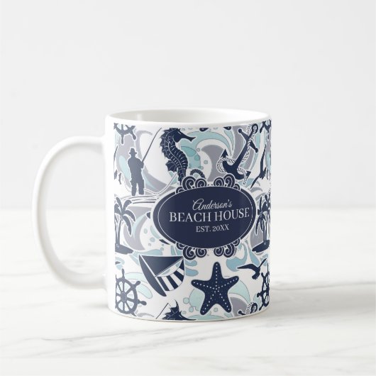 Mug Nautical Beach (Gauche)