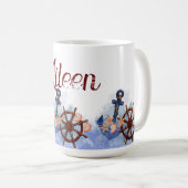 Mug Nautical Beach Wedding Bridesmaid Cadeau (Devant droit)