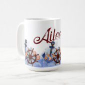 Mug Nautical Beach Wedding Bridesmaid Cadeau (Devant gauche)