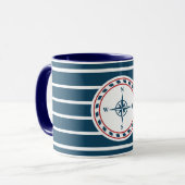 Mug Nautical design (Devant gauche)