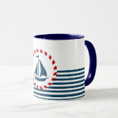 Mug Nautical design (Devant droit)