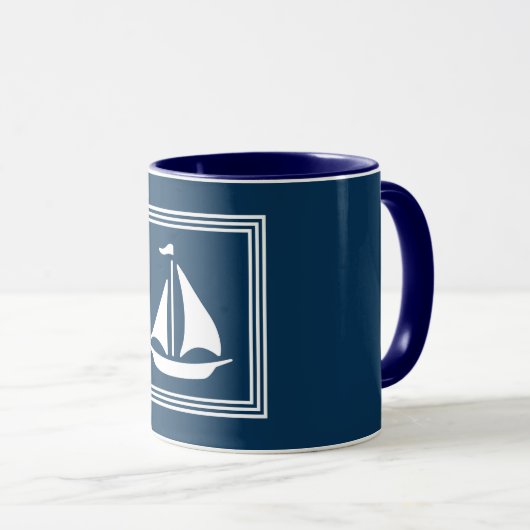 Mug Nautical design (Devant droit)