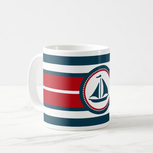 Mug Nautical design (Devant gauche)