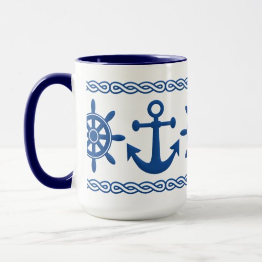 Mug Nautical personnalisé - choisissez style et co (Gauche)