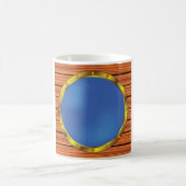Mug Nautical Ship Porthole Window with Blue Water (Centre)