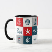 Mug Nautical themed design (Gauche)