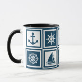 Mug Nautical themed design (Gauche)