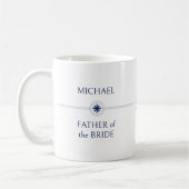 Mug Nautical Wedding Party Cadeau Père de la mariée (Gauche)