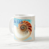 Mug Nautilus Coquillage et sable (Devant gauche)