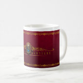 Mug Nautilus Mobilis en rouge mobile de N par David (Devant droit)