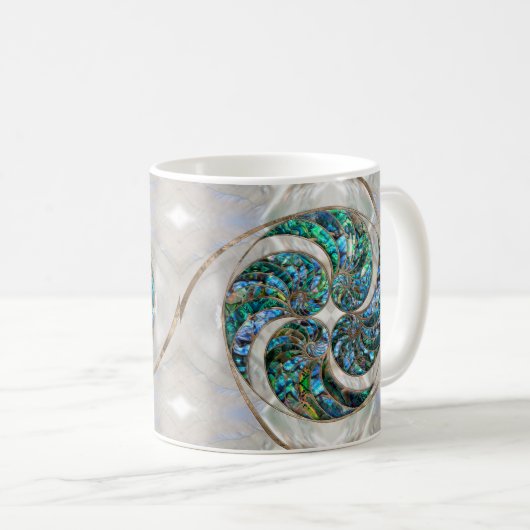 Mug Nautilus Shell - Abalone et Pearl (Devant droit)