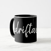 Mug nautique DRIFT AWAY écriture script (Devant gauche)