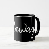 Mug nautique DRIFT AWAY écriture script (Devant droit)