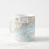 Mug Nautique du son et des approches de nantucket 1323 (Devant gauche)