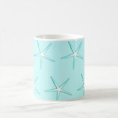 Mug Nautique Turquoise Bleu Motif de l'étoile de mer b (Centre)