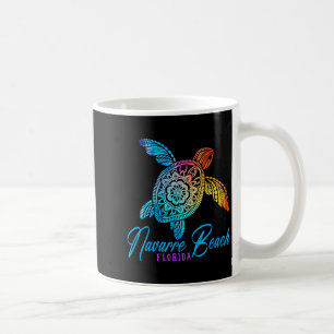 Mug Navarre Beach Tie Dye Tortue de Mer Floride Vacanc