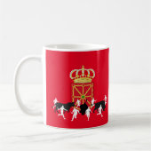 Mug Navarre Flag et San Fermin, design de Pampelune, (Gauche)