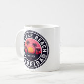 Mug Navarre Floride Plage Retro Sunset Palmiers 60s (Devant gauche)