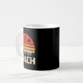 Mug Navette de raquette de Badminton rétro (Devant gauche)