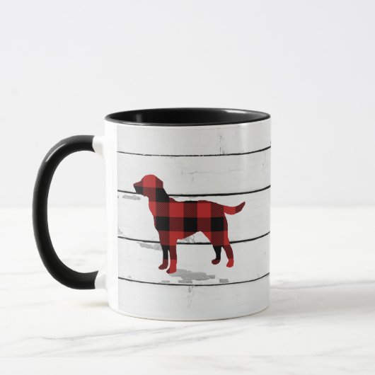 Mug Navette rustique pour chien débarqué Labrador (Gauche)