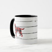 Mug Navette rustique pour chien débarqué Labrador (Devant gauche)
