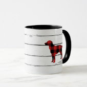 Mug Navette rustique pour chien débarqué Labrador (Devant droit)