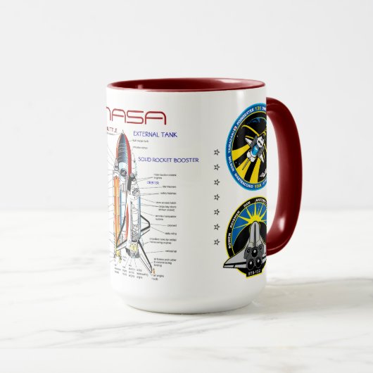 MUG NAVETTE SPACE NASA (Devant droit)