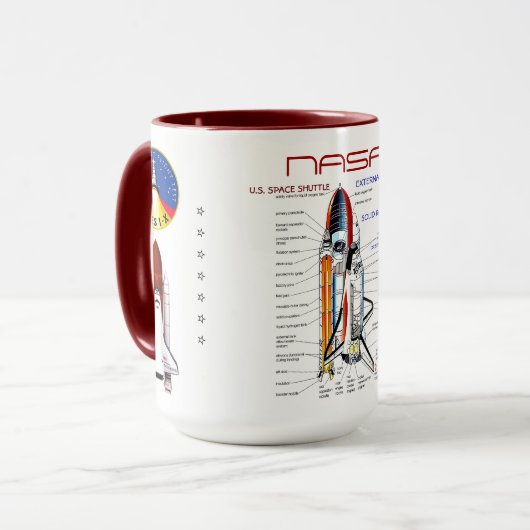 MUG NAVETTE SPACE NASA (Devant gauche)
