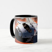 Mug Navette spatiale Atlantis Télescope spatial Hubble (Devant gauche)