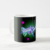 Mug Navette spatiale et gare (Devant gauche)