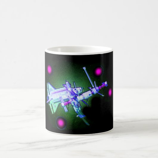 Mug Navette spatiale et gare (Centre)