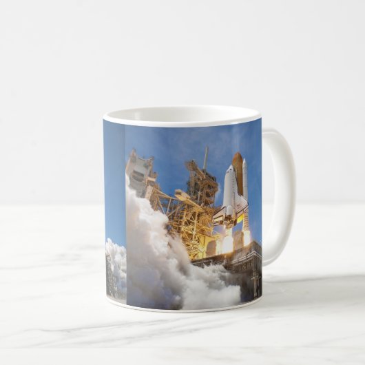 Mug Navette spatiale l'Atlantide lançant la mission (Devant droit)