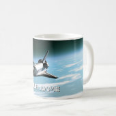 Mug Navette spatiale. Personnalisable (Devant droit)