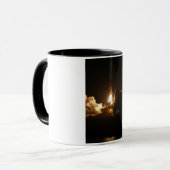 Mug Navette spatiale Terre engin spatial orbital la nu (Devant gauche)