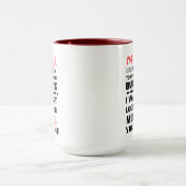 Mug N'avez pas voulu pousser vos boutons Citation Sarc (Centre)